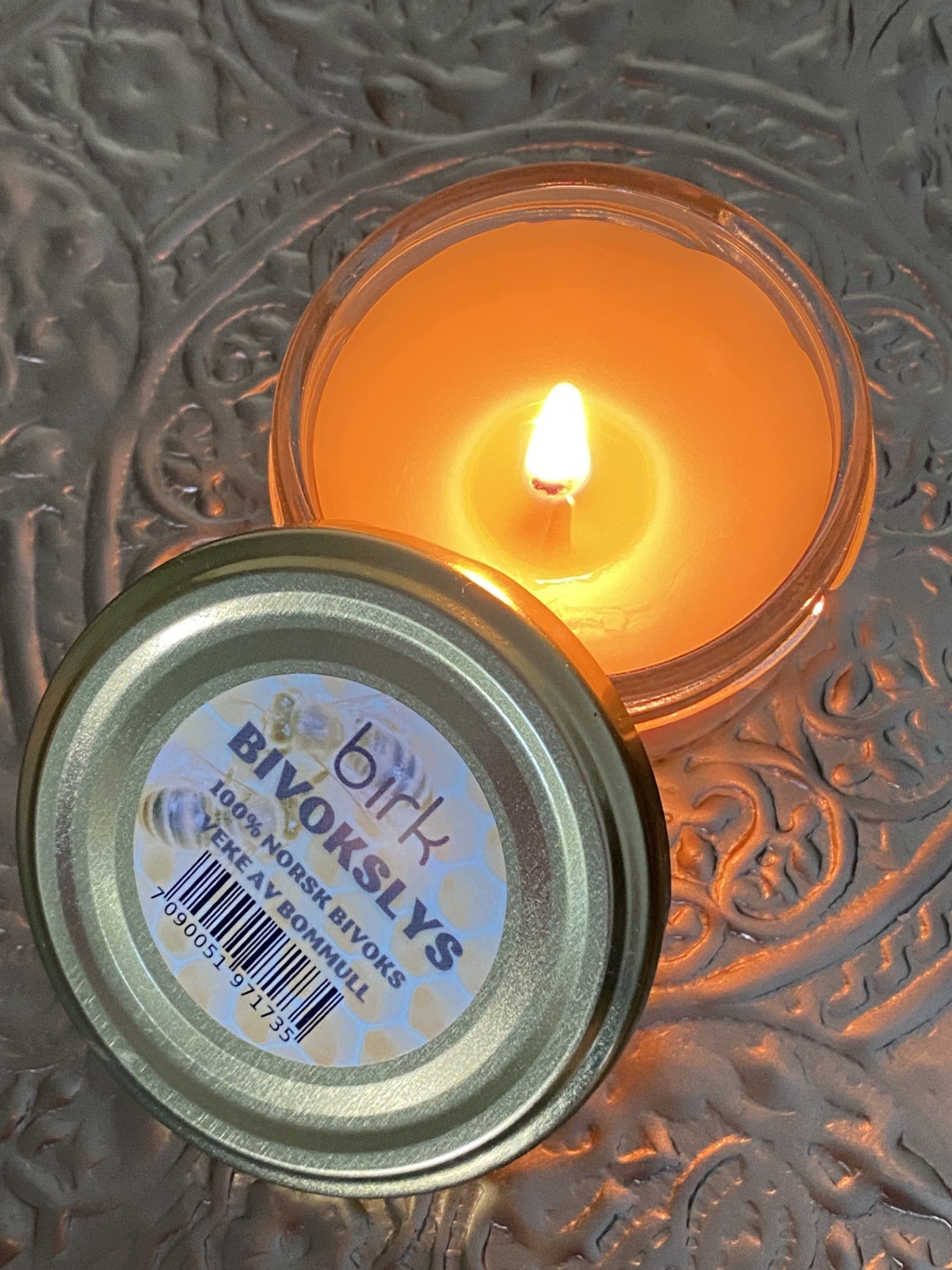 Bivokslys i glass, 67 ml