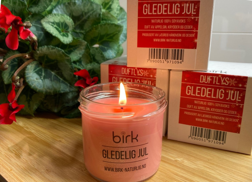 BIRK Duftlys Gledelig Jul