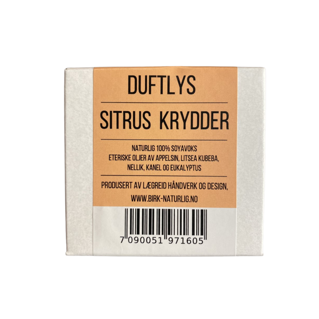 BIRK Duftlys Sitrus Krydder